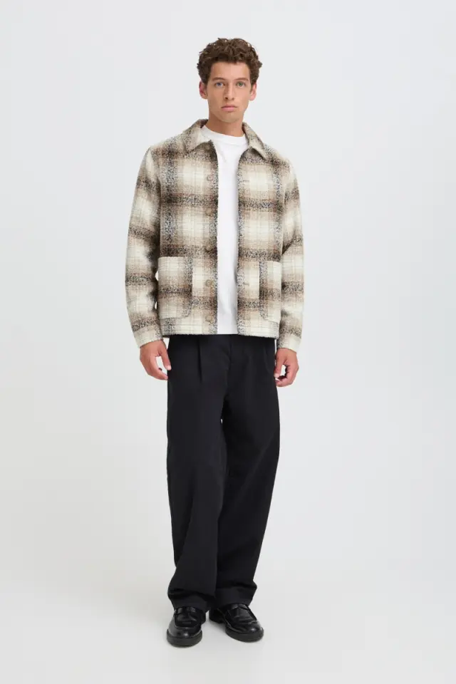 Casual Friday Ανδρικό CESAR Μπουφάν – Beige / Brown - XL 3