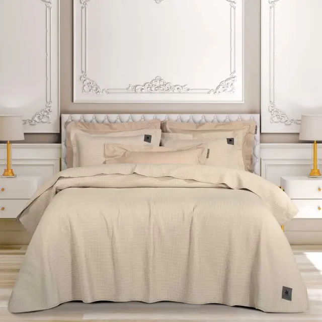 Κουβερλί Μονό Greenwich Polo Club 3495 Beige 160x240