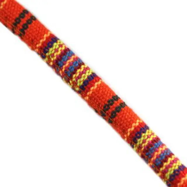 Fabric Cord Ø7mm - Red and Yellow ~2.8m