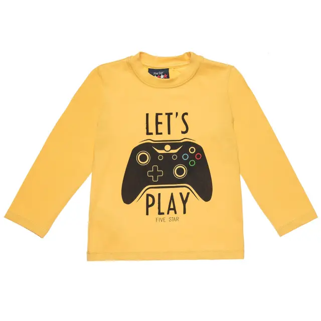 Μπλούζα Five Star με τύπωμα "Let's play"