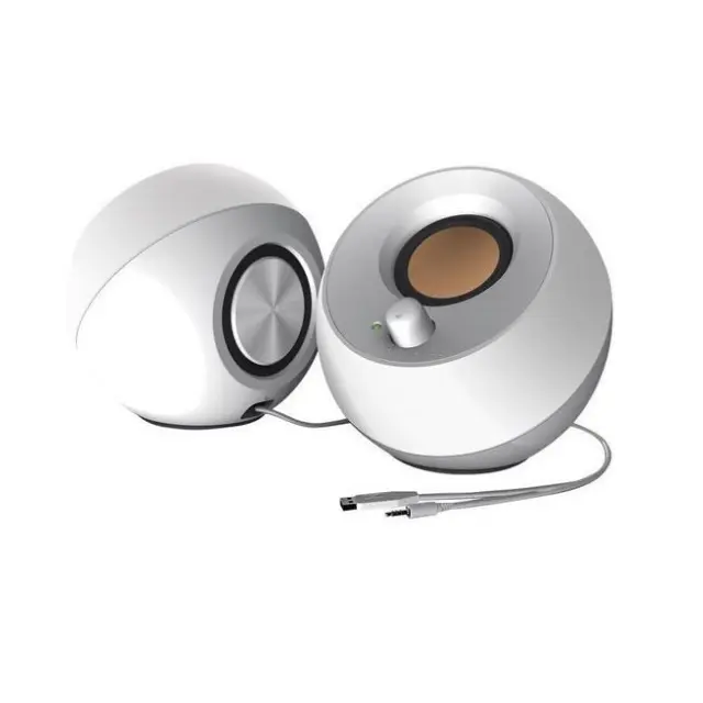 Creative Ηχεία Υπολογιστή Pebble 2.0 USB 4.4 White (51MF1680AA001)