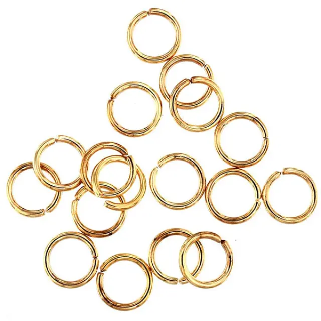 Ανοικτοί Κρίκοι Ø10mm Ανοξείδωτο Ατσάλι 304 Golden ~10τεμ