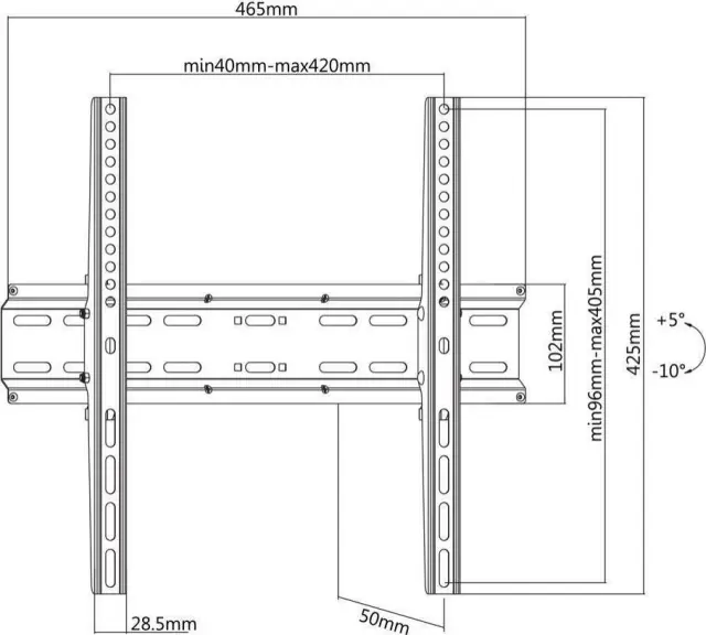 ATC Βάση TV Επιτοίχια ATC-2544 32'' - 55" 03.009.0034 2