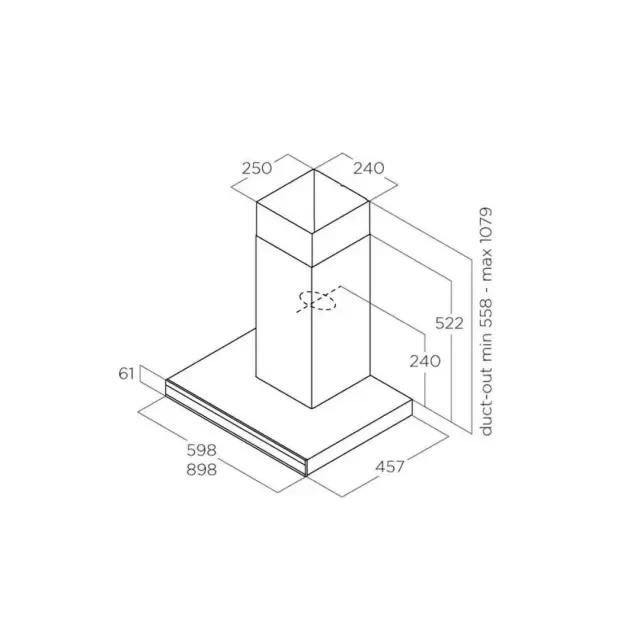 ΑΠΟΡΡΟΦΗΤΗΡΑΣ ΕΠΙΤΟΙΧΙΟΣ ADELE BL MAT/A/60 GFB PRF0182412 ELICA 3