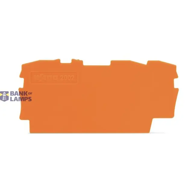 2002-1392 End and intermediate plate; 0.8 mm thick; orange