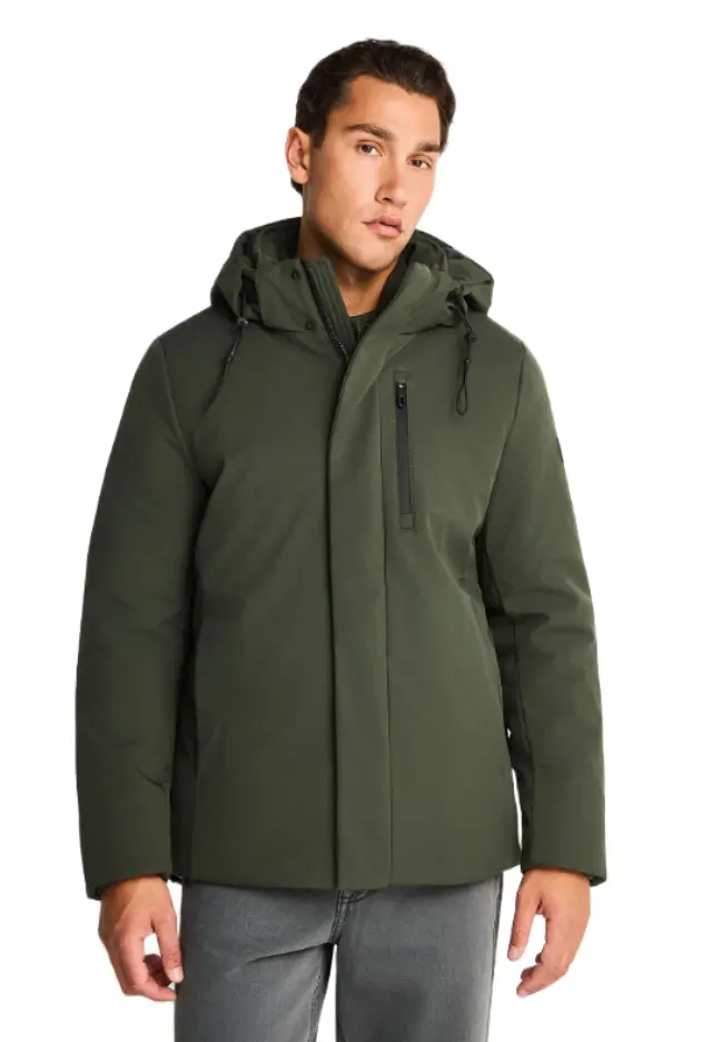 Funky Buddha ανδρικό μπουφάν softshell με αποσπώμενη κουκούλα FBM014-020-01-2