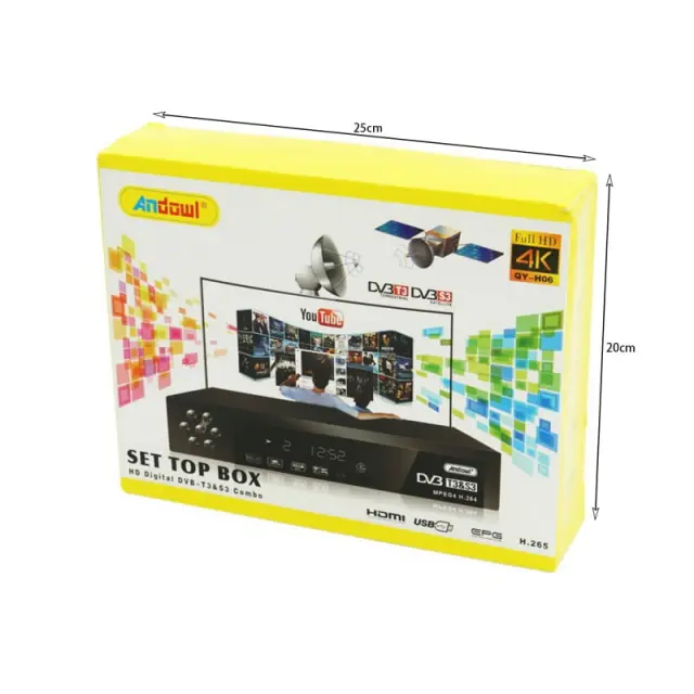 Andowl QY-H06 Ψηφιακός Δέκτης Mpeg-4 Full HD (1080p) Σύνδεσεις HDMI / USB 075470 3