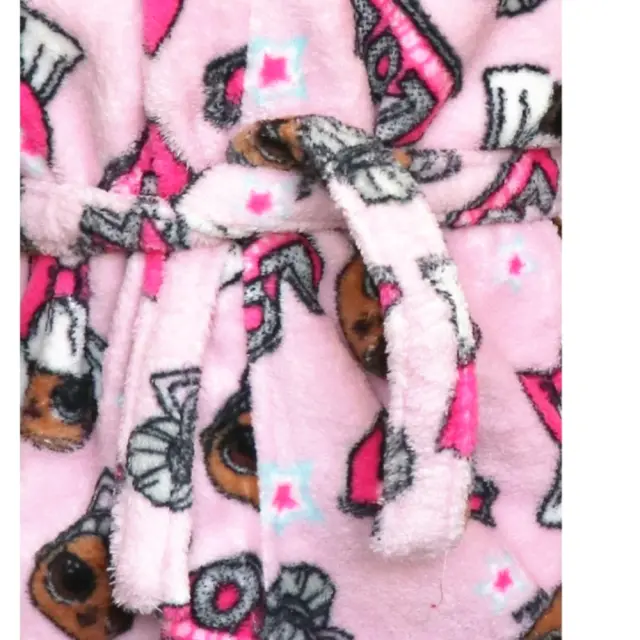 Παιδικό Μπουρνούζι με Κουκούλα Microfiber Pink LOL 7020107 - 5-6 Y (110-116cm) 3