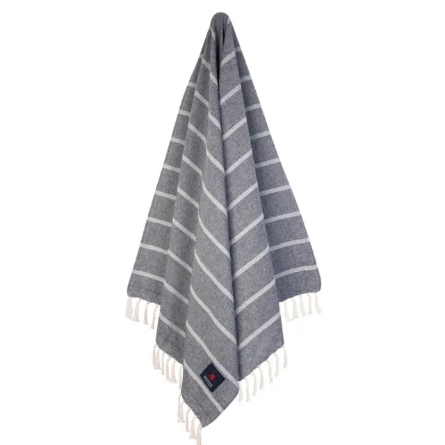 Πετσέτα-Παρεό Θαλάσσης 80x170 Greenwich Polo Club 3845 Grey 100% βαμβακερό 3