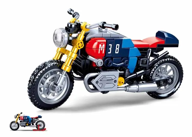 Sluban Τουβλάκια Cafe Racer Μοτοσικλέτα για 6 - 12 ετών 197τμχ M38-B0958