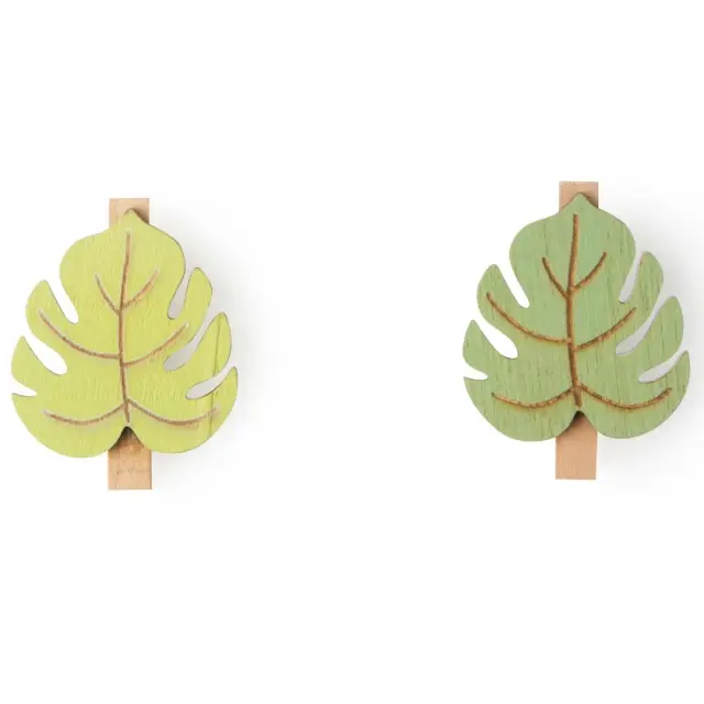 Ξύλινα Μανταλάκια/Clips (σετ 6 τμχ) Foliage