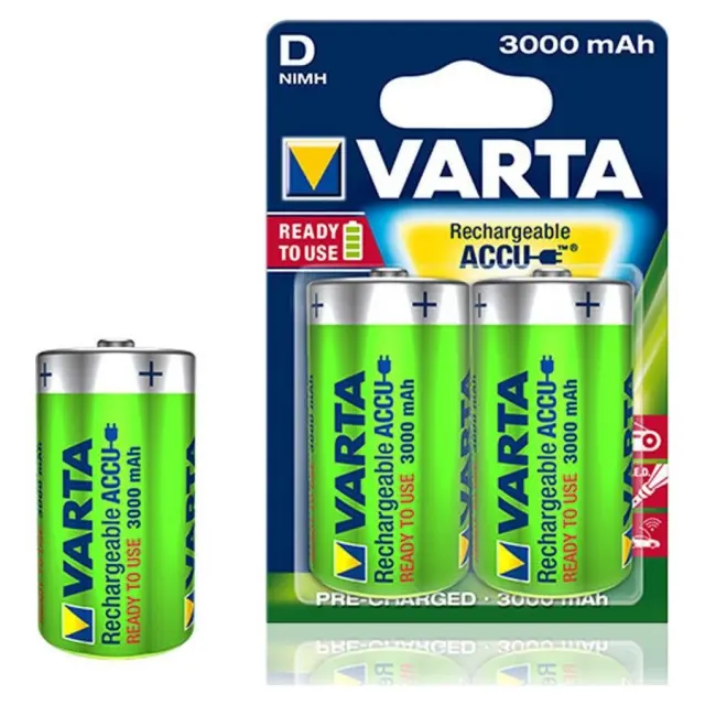 Varta Rechargeable Accu D επαναφορτιζόμενες μπαταρίες 3000mAh 1.2V 2τμχ