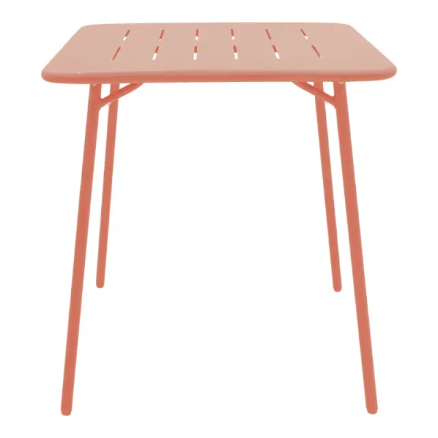 Τραπέζι Moraja pakoworld terracotta μέταλλο 70x70x73εκ 2