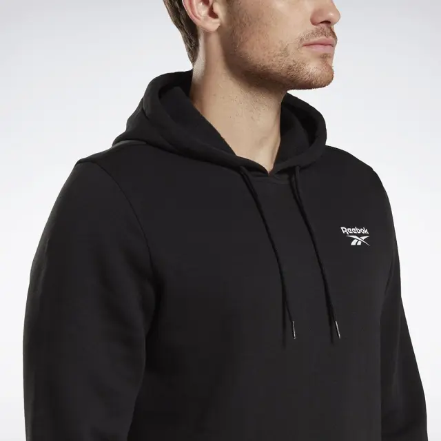 Reebok Left Chest Logo Hood (100068238-Black) - Μαύρο 2