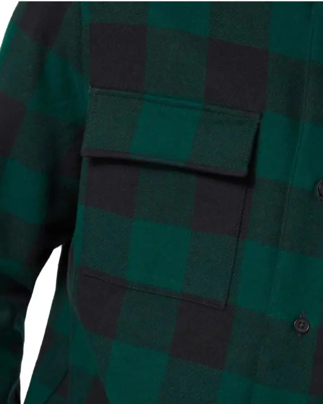 Oakley Bear Cozy Flannel Ανδρικό Καρό Πουκάμισο-Τζάκετ Πράσινο/Μαύρο - M 3