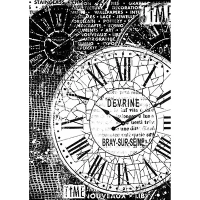 Ριζόχαρτο για decoupage - Clocks - A4
