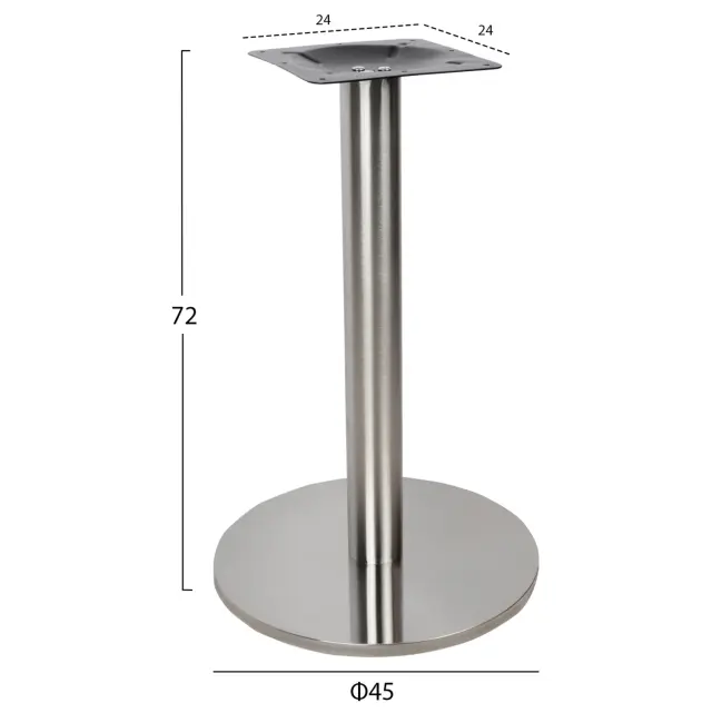 ΒΑΣΗ INOX Φ45x72Υ εκ.ΥΨΟΣ FB9419 2