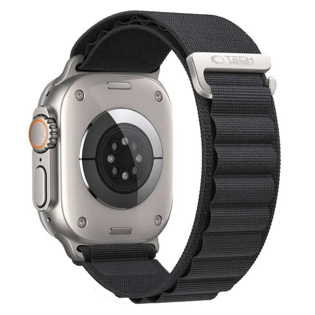 Tech-protect Nylon Pro Apple Watch 8 / 9 / 10 / 11 / 12 / Se / Ultra (44 / 45 / 46 / 49 Mm) Black