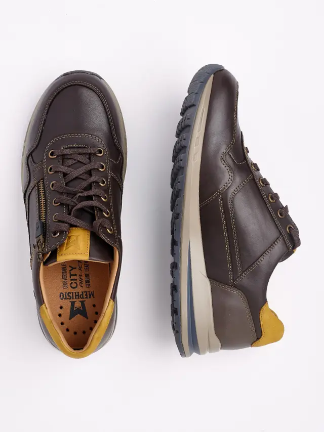 Mephisto Sneakers Ανδρικό δέρμα Καφέ MEP/BRADLEY D BROWN 3