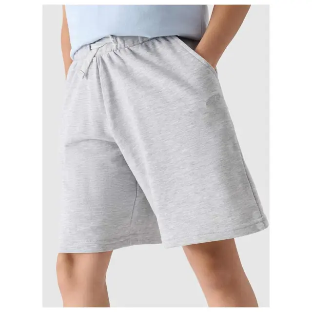 4F Shorts Grey Melange Kids 4FJWMM00TSHOM629-25M - 152 2