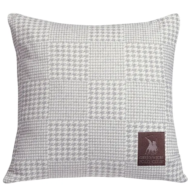 Διακοσμητικό Μαξιλάρι 42Χ42 Με Γέμιση Essential Greenwich Polo Club 2784 Εκρού-Γκρι