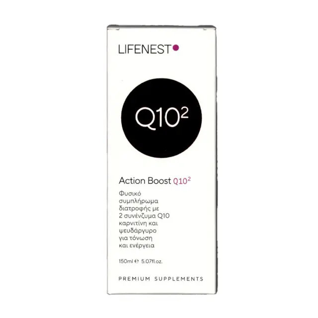 Genomed Lifenest Action Boost2 Q10 Φυτικό Συμπλήρωμα Διατροφής για Τόνωση & Ενέργεια, 150ml