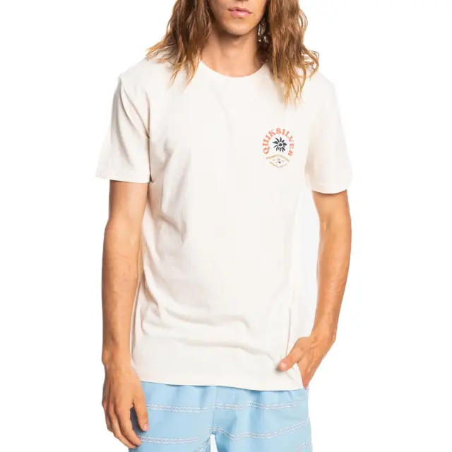 QUIKSILVER SIMPLESCRIPT M TEES ΑΝΔΡΙΚΗ ΜΠΛΟΥΖΑ - WCLH WHITE 3