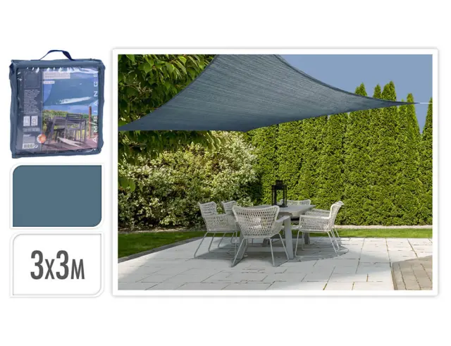 Πανί σκίασης τετράγωνο C46400360 - 3x3m - Steel Blue C46400360