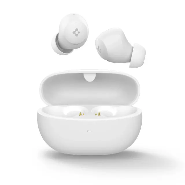 Spigen® SA2401 In-ear Bluetooth Ακουστικά με Θήκη Φόρτισης-White