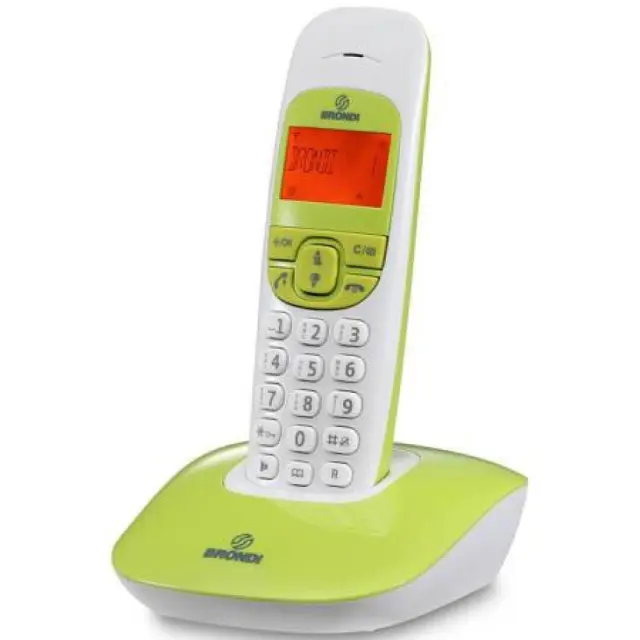 Telefono Cordless Brondi Nice Bianco/Verde
