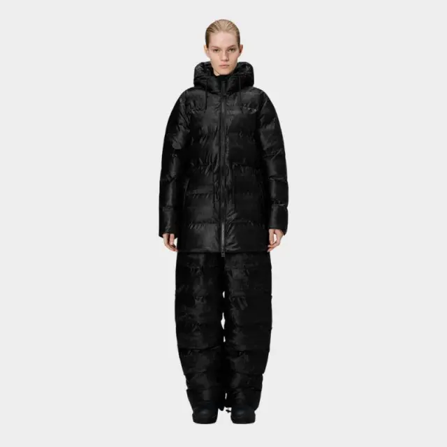 Μπουφάν Rains Alta Long Puffer String W 15160-131 Μαύρο - L 2
