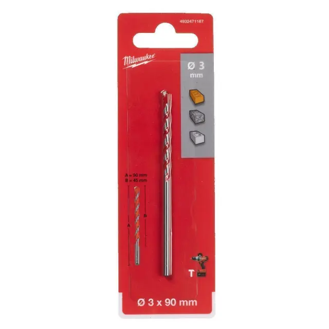 Milwaukee 4932471167 - ΔΙΑΜ/ΝΟ S. ΜΠΕΤΟΥ/ ΓΡΑΝΙΤΗ 3x90 MW 3