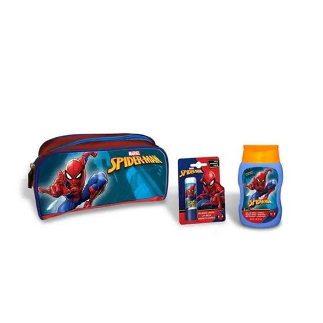Spiderman Παιδικό Σετ Δώρου: Αφρόλουτρο & Σαμπούν 2-σε-1 200ml + Lip Balm + Νεσεσέρ