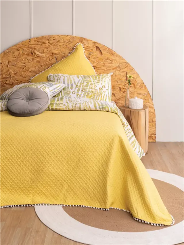 Σετ Κουβερλί JUNIPER Σετ Μονό 160x240 YELLOW