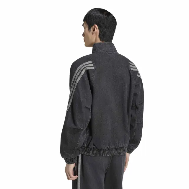adidas Sportswear Men's Stadium Denim Jacket Μαύρο KV8344 (adidas Sportswear) - XLarge 2