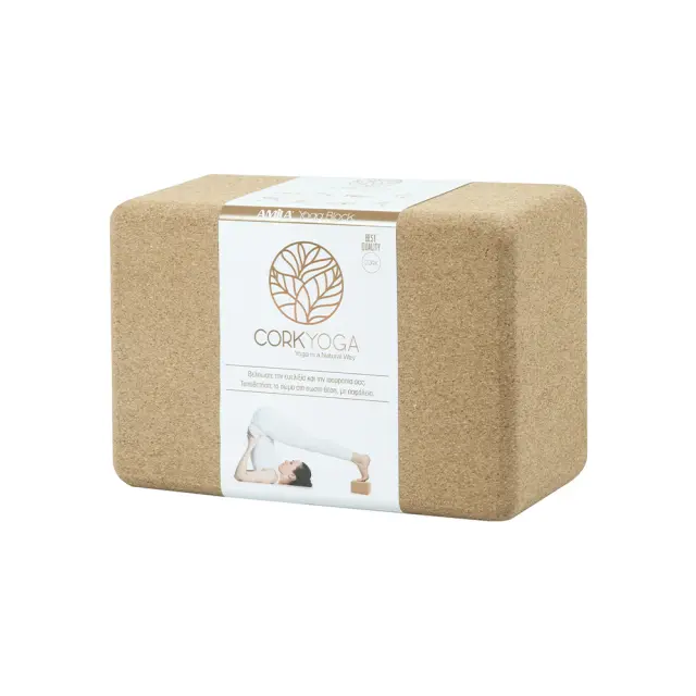 Amila Cork Yoga Block Καφέ 48084 (Amila) - One Size 2