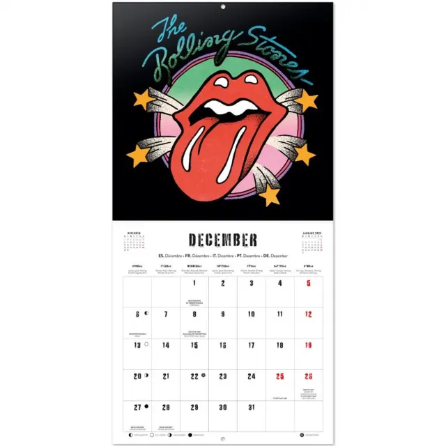 HMEΡΟΛΟΓΙΟ ΤΟΙΧΟΥ THE ROLLING STONES 2027 30X30 CALENDAR CP27043 3