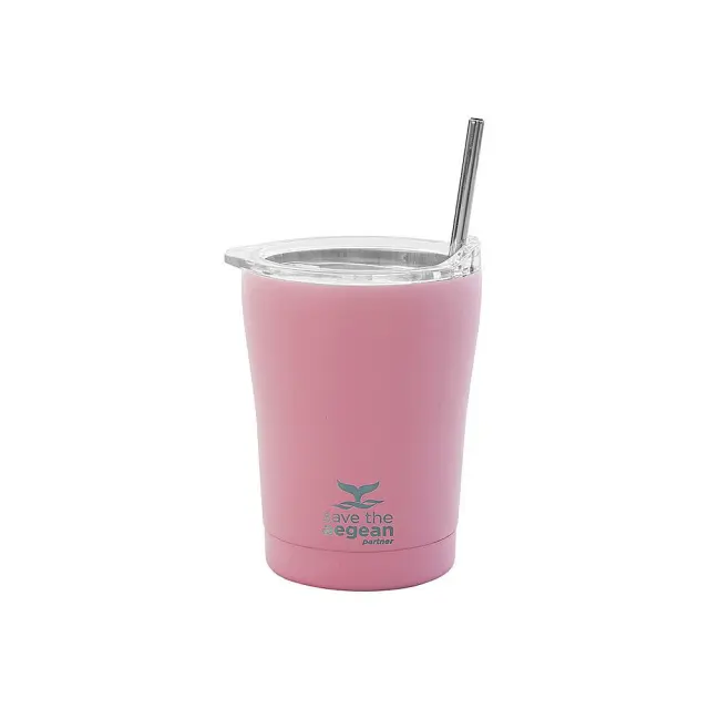 Θερμός Coffee Mug Save The Aegean Blossom Rose 350ml Estia 01-12472