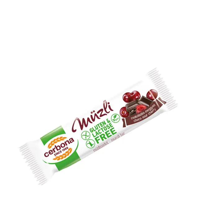 Cerbona Gluten Free Chocolate-Sour Cherry Muesli Bar