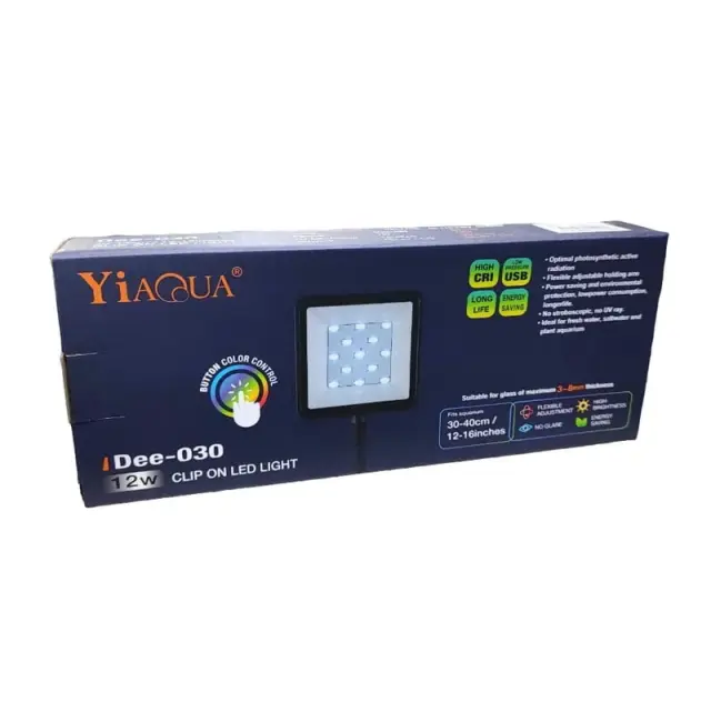 Yiaqua Λάμπα ενυδρείου 12W Dee-030 - Clip On LED Light 088052 3