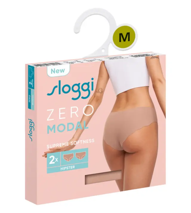 Sloggi Γυναικείο Εσώρουχο ZERO Modal 2.0 H Hipster - Διπλό Πακέτο, Χρώμα Σκούρο Μπεζ