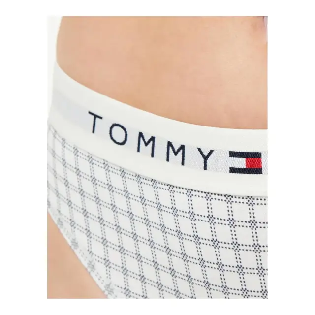 Tommy Hilfiger Γυναικείο String TH Original Thong, Χρώμα Ctb Grid Check Ivory 3