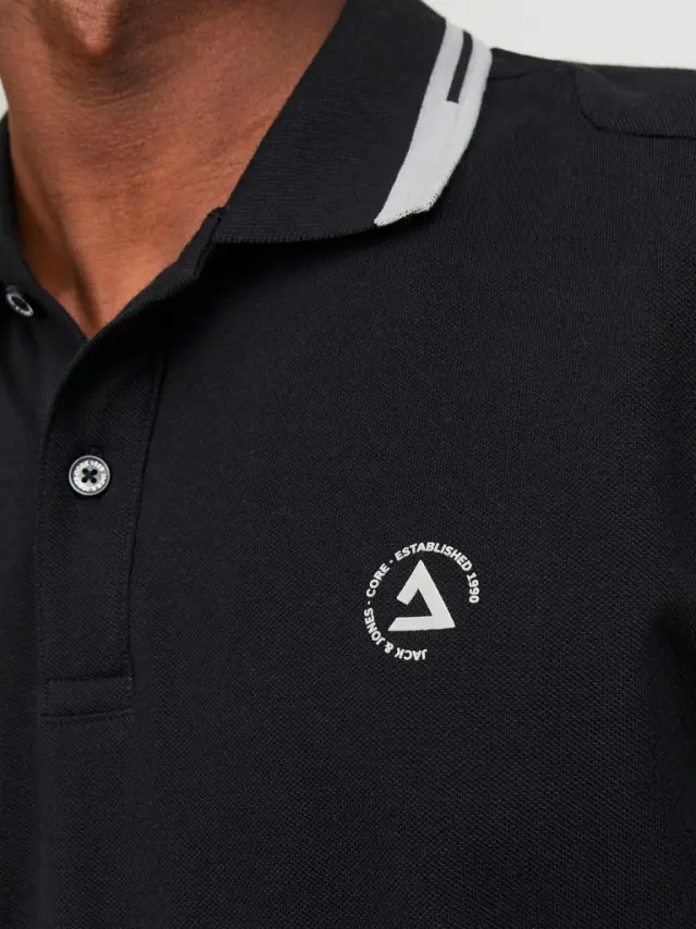 JCOHASS LOGO POLO SS LN black 2