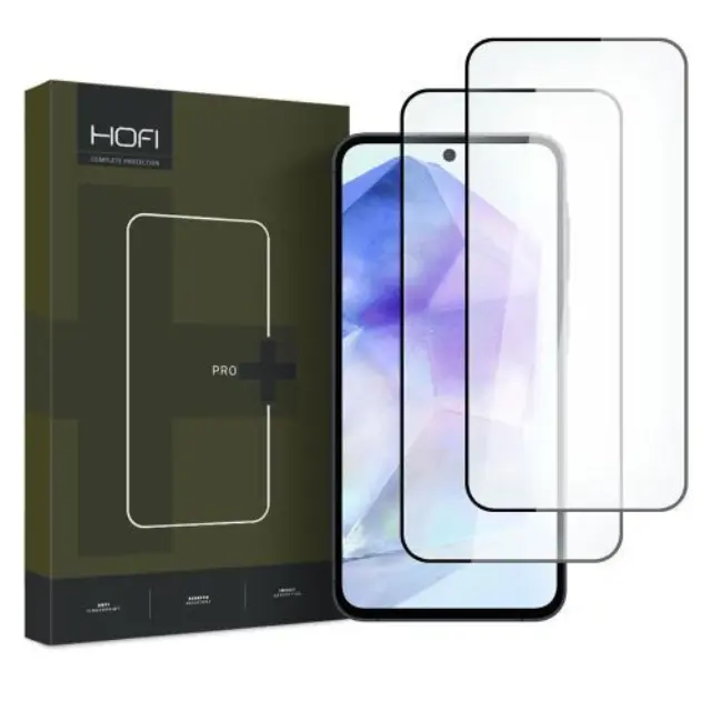 Tempered Glass Full Face Hofi Pro+ Samsung Galaxy A35 5G/ A55 5G Μαύρο (2 τεμ.) N64194