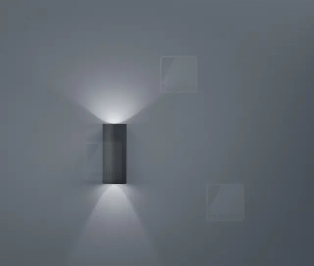 SWIFT Φωτιστικό Τοίχου LED 7W 3000K Graphite Direct Indirect IP65 Γραφίτης 2
