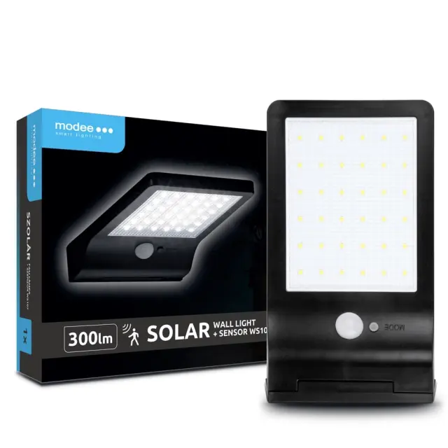 Modee Lighting LED Ηλιακό Επιτοίχιο Φωτιστικό με Αισθητήρα 300 lumen 40.002.0014 2