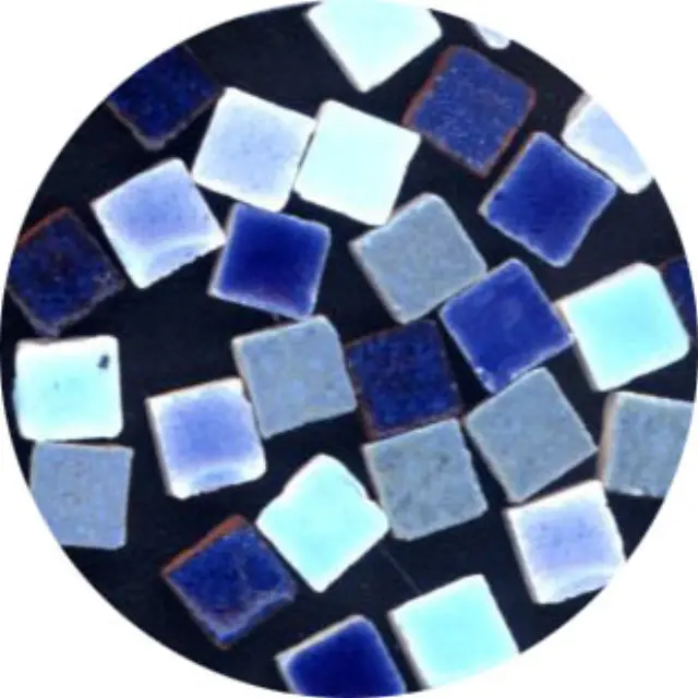Mini Κεραμική Ψηφίδα 5x5x3mm, Mix Blue ~10gr ~100τεμ