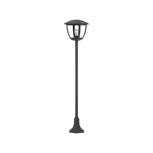 it-Lighting Avalanche 1xE27 Outdoor Pole Light Black D:120cmx18.5cm (80500114)