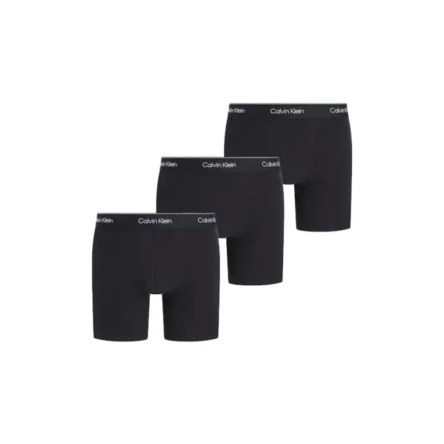Calvin Klein Ανδρικό Boxer Brief Μακρύ - Τριπλό Πακέτο, Χρώμα Black W-Dtm Wb - S