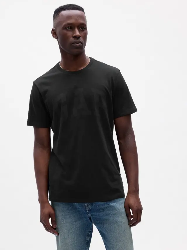 Μαύρη Gap Logo Μπλούζα true black - S